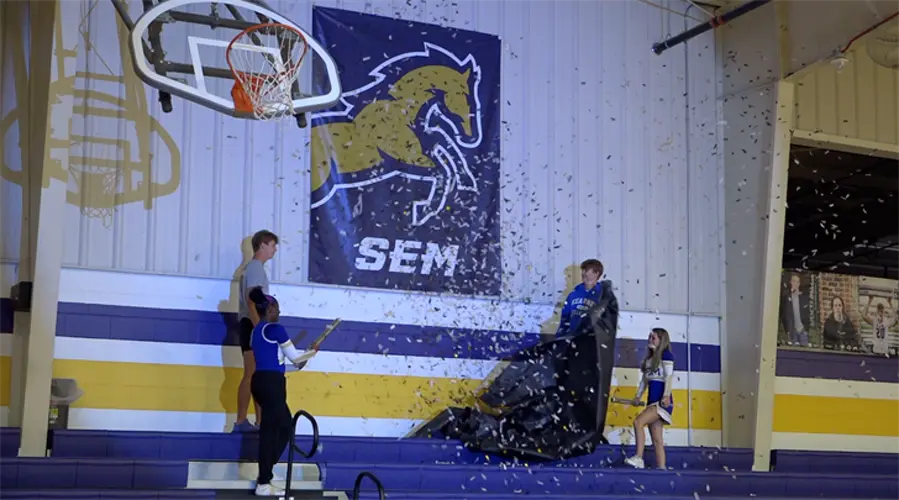 SEM unveils new, custom mustang logo