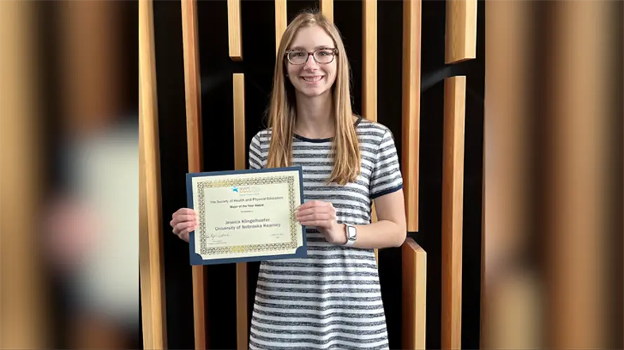 UNK senior Jessica Klingelhoefer recognized as national Health Education Major of the Year