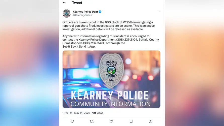 Kearney Police investigating second report of gun shots