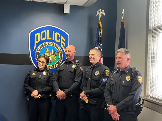 Hastings Police celebrate recent promotions