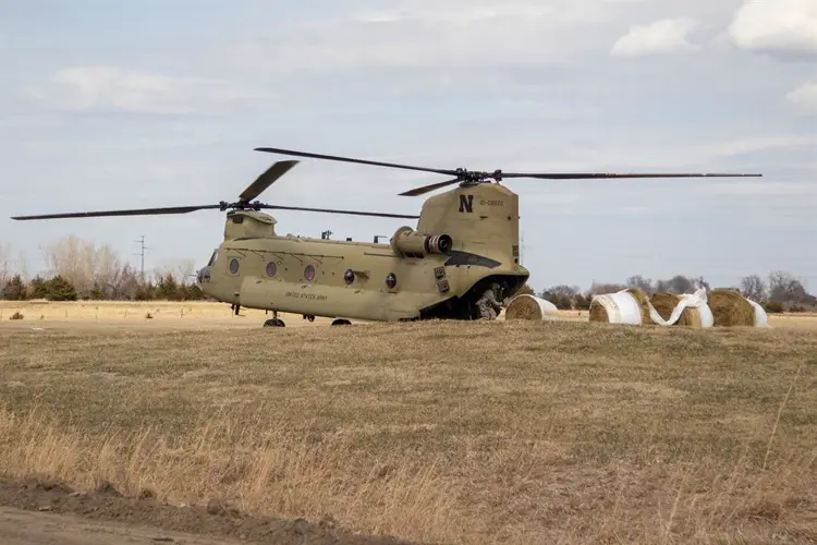 National Guard helicopter makes emergency landing near Hastings
