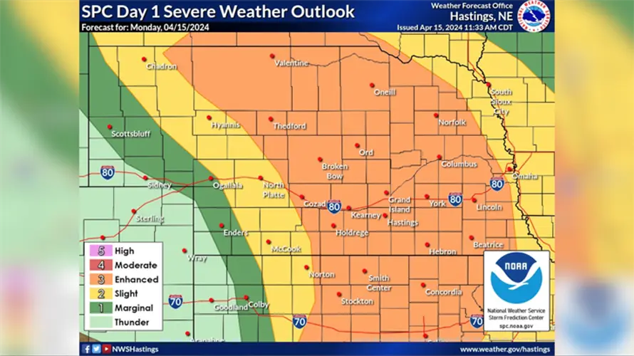 Large hail, some tornadoes possible with overnight severe storm