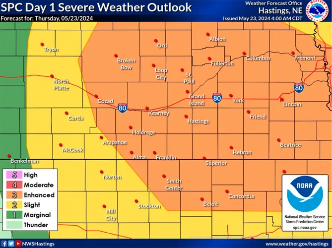 Severe storms expected overnight Thursday, again on Saturday