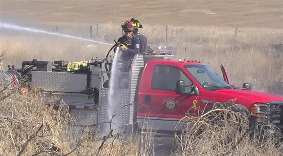 Several grass fires sweep across Central Nebraska Monday afternoon