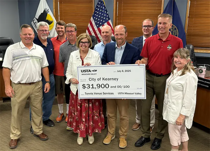 Tennis courts at Harmon Park are set for resurfacing with help from a national tennis organization