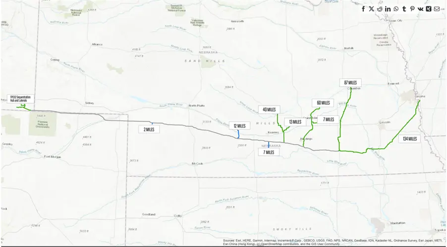 New carbon dioxide pipeline to begin Nebraska operations and contributions to communities soon
