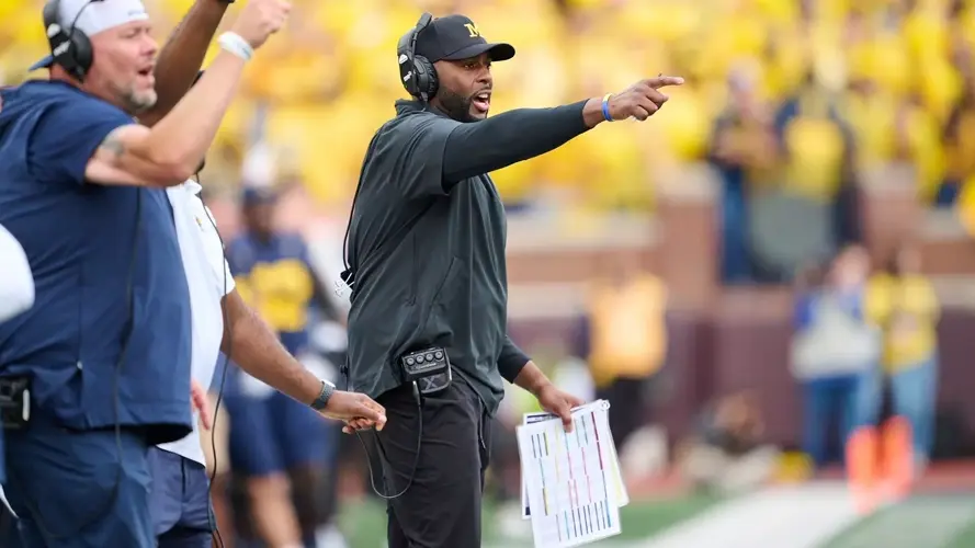 Michigan to suspend Sherrone Moore for 2 games to address NCAA allegations, AP sources say