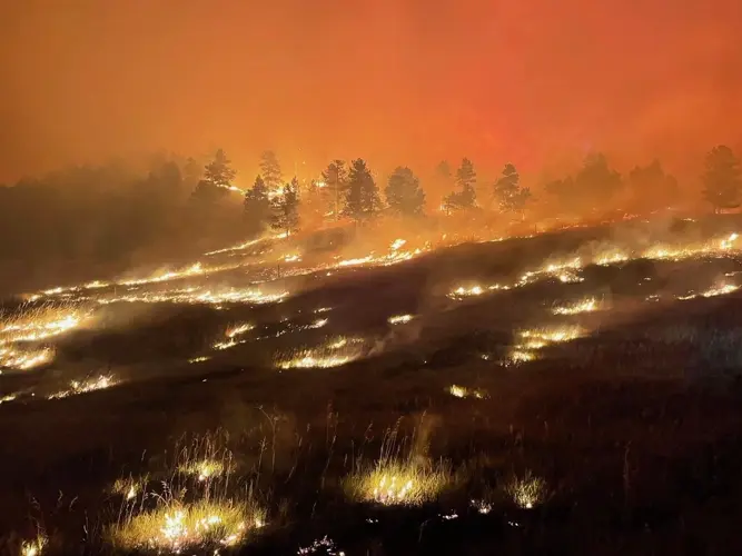 Fire near Whiteclay, Nebraska burns 200 acres