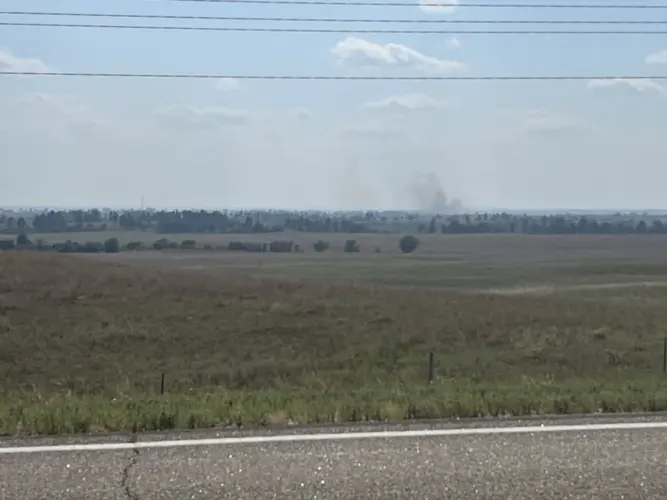 Firefighters battling two fires east of Valentine