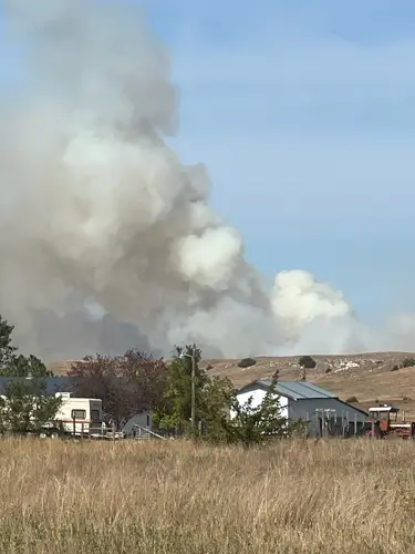 Evacuations west of Valentine due to wildfire
