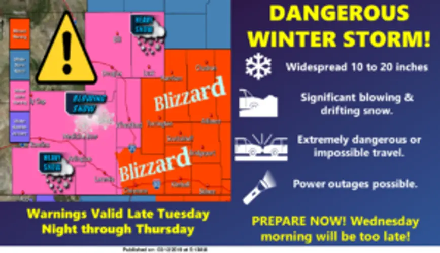 Alliance in path of dangerous winter storm