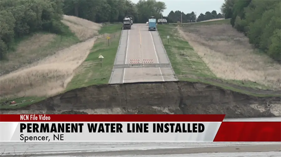 Boyd County Water Line installed