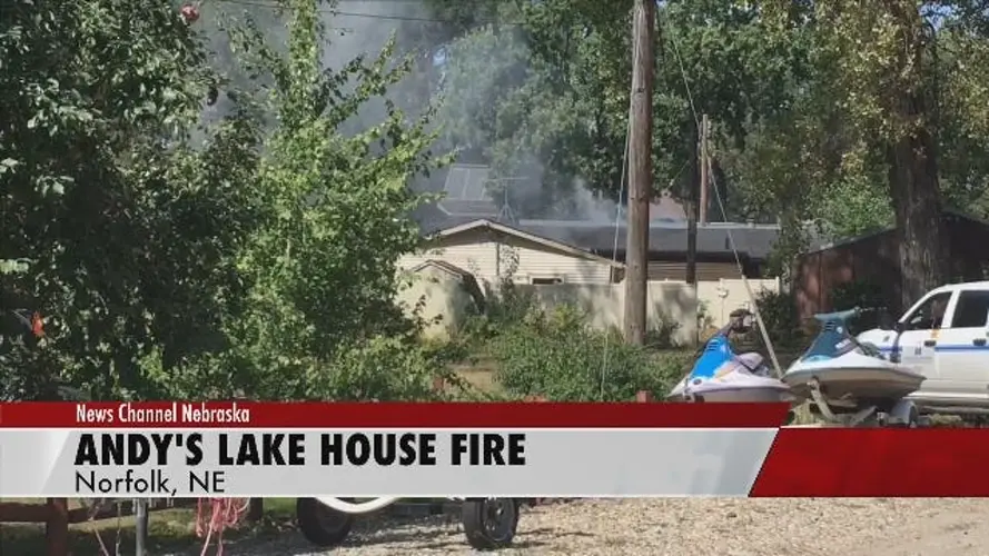 UPDATE: Multiple agencies battle fire at Andy's Lake in Norfolk