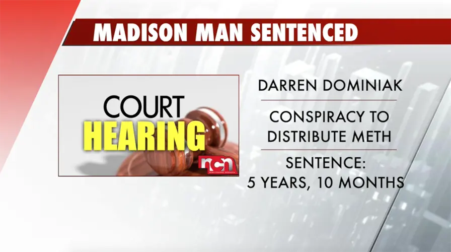 Madison man sentenced in federal court on meth charge