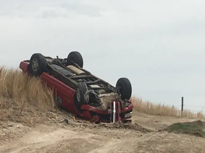Rollover accident injures one person in North Platte