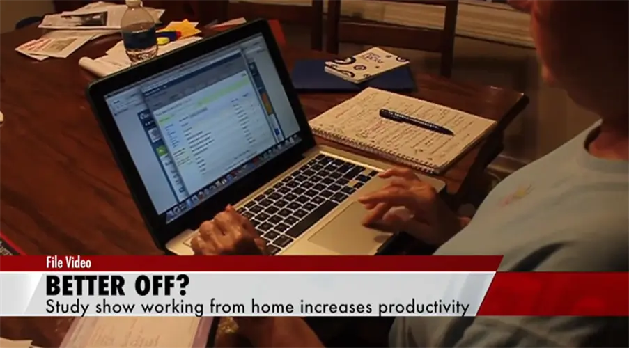 Survey: Working from home good for productivity