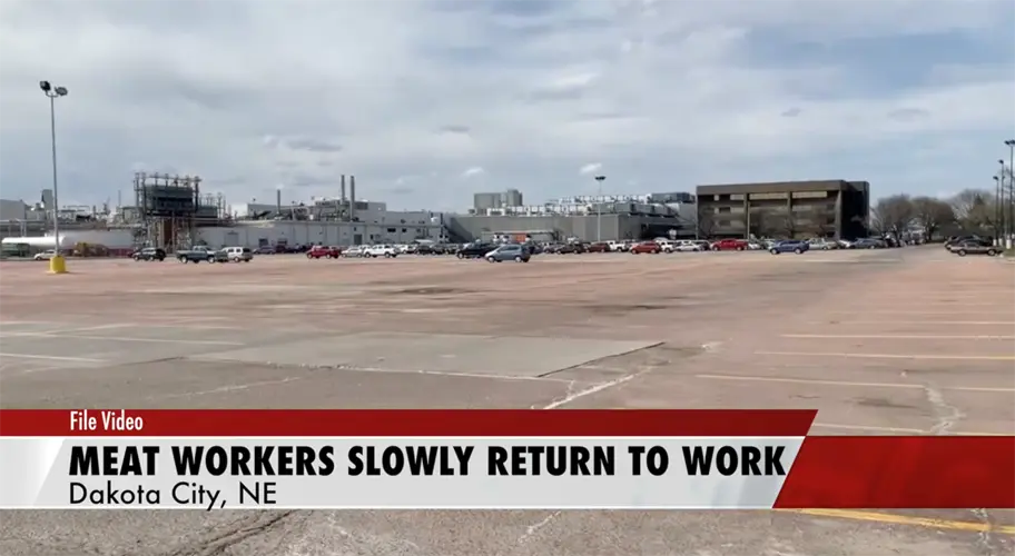 Meat workers slowly returning to Nebraska plant hit by virus
