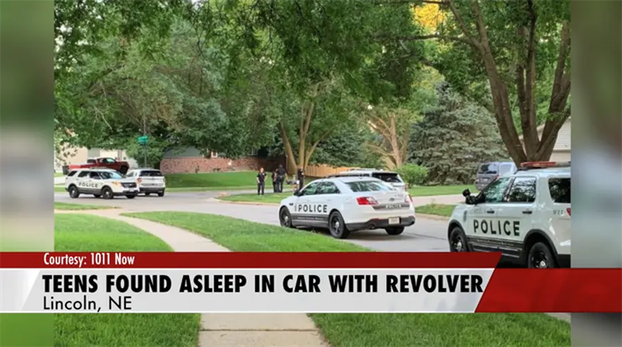 Juveniles found asleep in vehicle with revolver