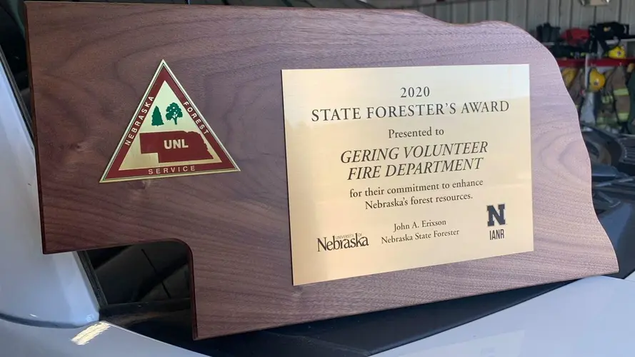 Gering fire department earns state honor