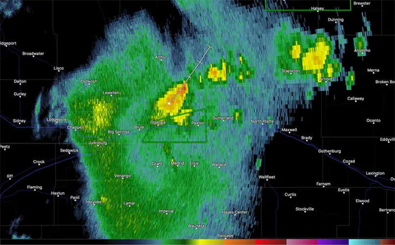 Flash flooding in downtown Ogallala