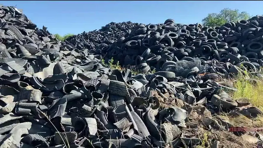 Nebraska scrap tire business works to tame mountain of tires