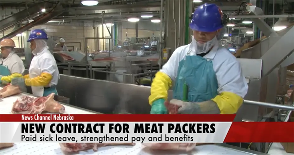 Nebraska meat packers approve first ever paid leave for workers in new union contract