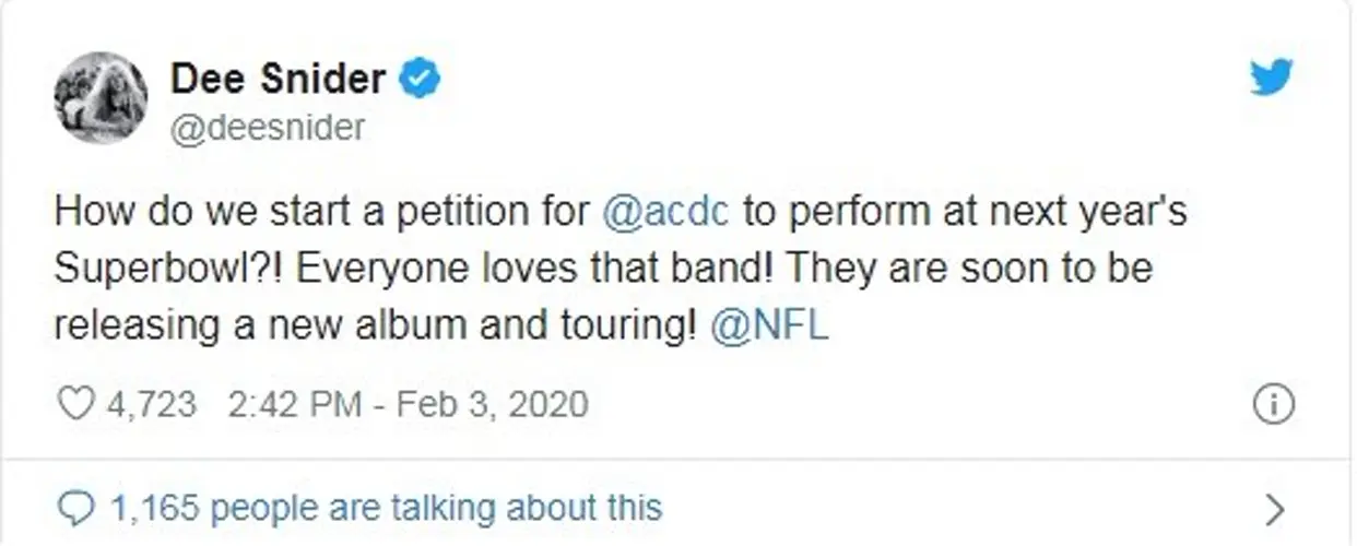 Dee Snider Lobbies for an AC/DC Super Bowl Halftime Show