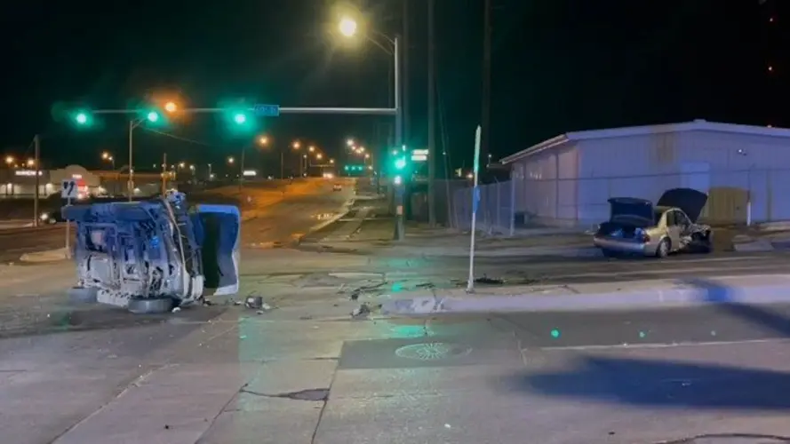 Three people hospitalized after Omaha crash