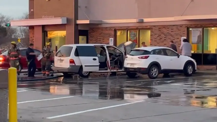 Vehicle damaged by fire in South Sioux City