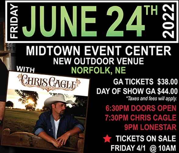 Chris Cagle to join Lonestar concert in Norfolk