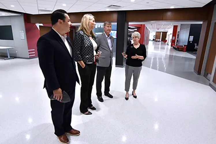 University of Nebraska president visits Northeast