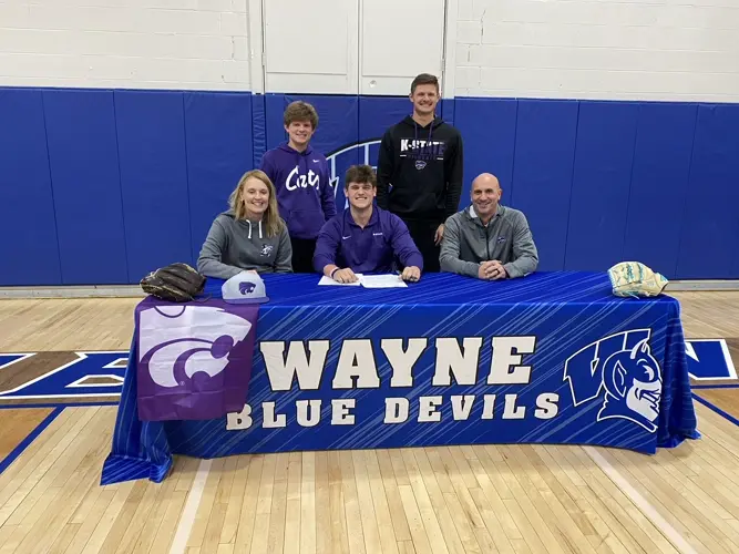 Wayne pitcher Kneifl officially signs letter of intent with Kansas State