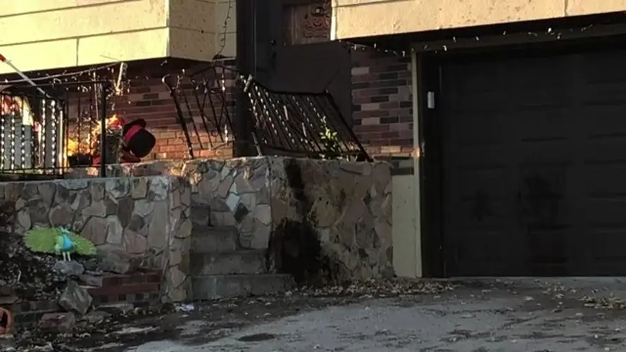 Car flips, damages residential property in Norfolk