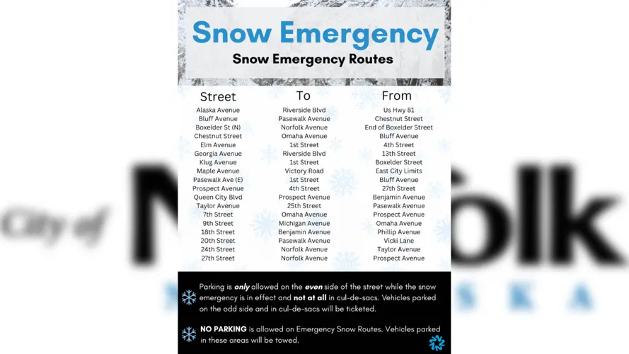 Norfolk declares snow emergency for Jan. 11 until further notice