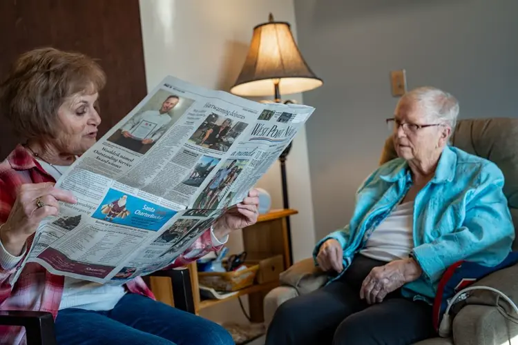 Vision loss threatened to keep this former Nebraska publisher from her local newspaper; then her neighbors stepped up