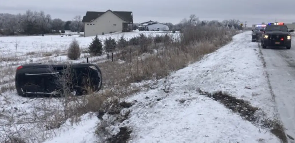 Three trapped in rollover accident near Woodland Park