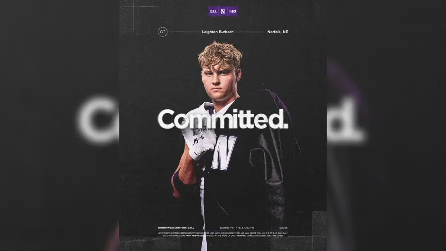 Norfolk Catholic Football's Burbach announces commitment to Division I school