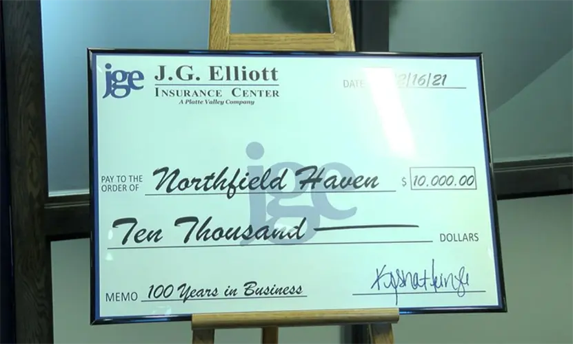 J.G. Elliot is giving a big donation to a local facility.