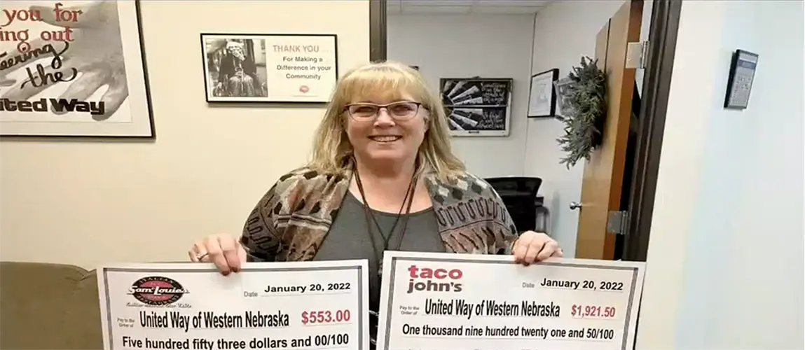 United Way of Western Nebraska receives two check donations