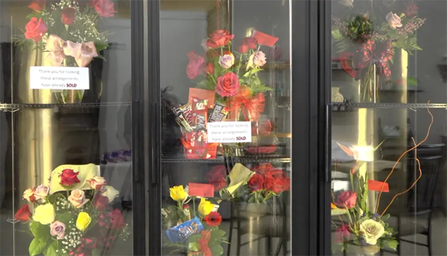 Flower Shops work hard to spread the love