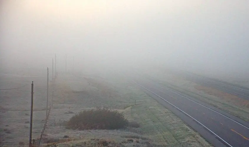 Fog impacting driving conditions in Panhandle