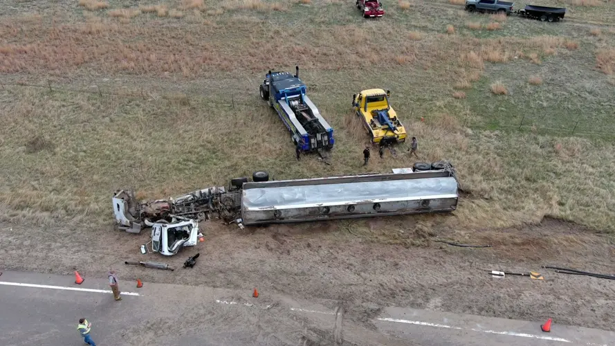 Vehicle accident closes Highway 61 south of Hyannis