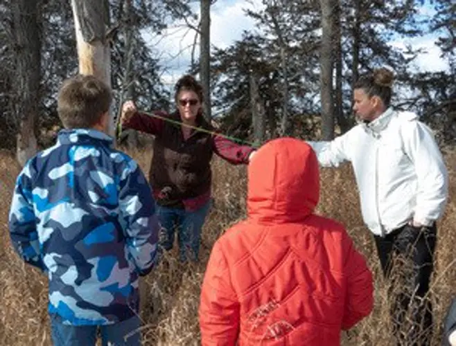 Chadron State students participate in spotted skunk research