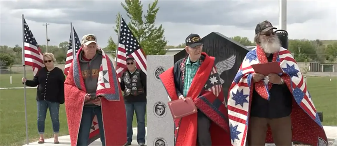 Sutherland honors three veterans with quilts of valor