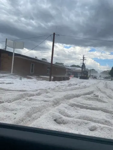 Sights and sounds: severe storms bring hail, heavy rain