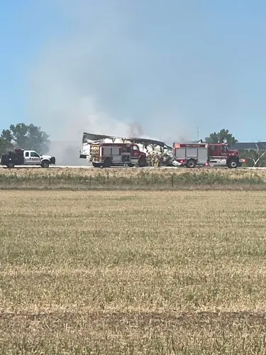 Semi trailer fire closes Interstate 80 at Brule at end of holiday weekend