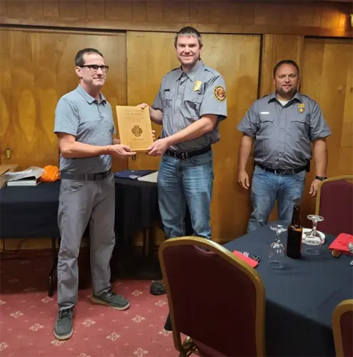 Annual Fireman's Banquet, service hours celebrated