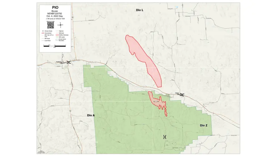 Bovee Fire now 30 percent containment, cause determined