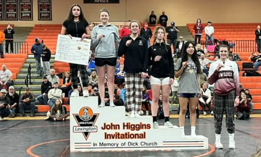 Sidney Wrestling Teams 12th at John Higgins Invite