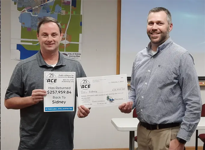 Sidney City Council presented ACE share